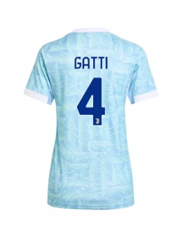 Billige Juventus Federico Gatti #4 Bortedrakt Dame 2025-26 Kortermet